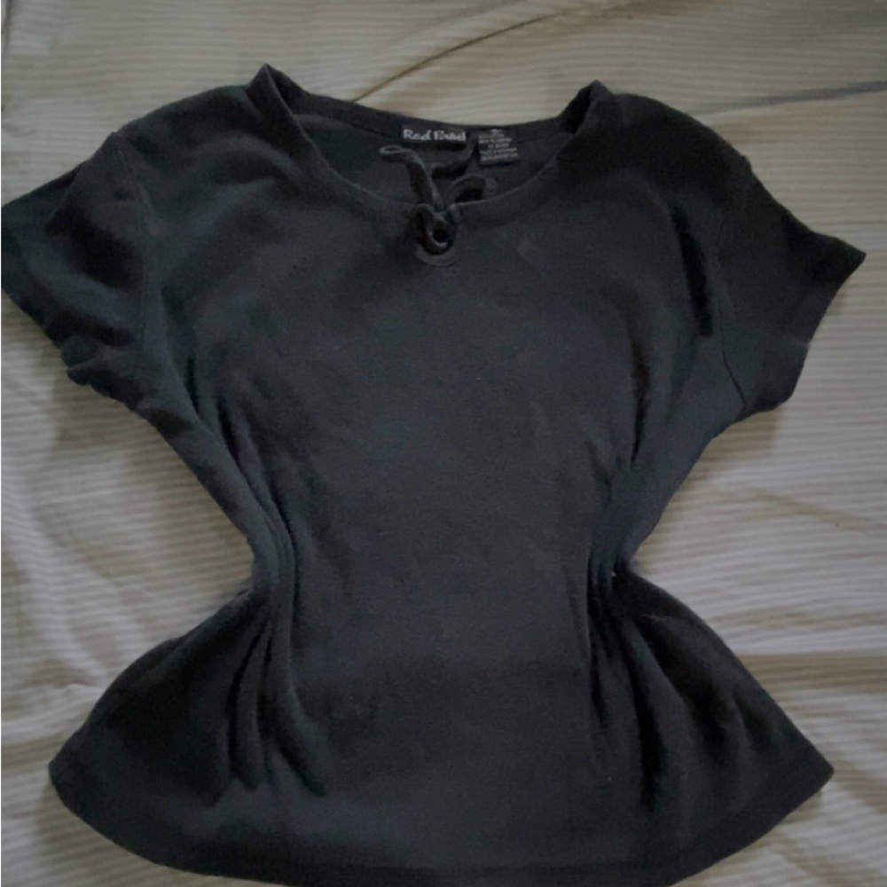 Black Red Paint shirt.